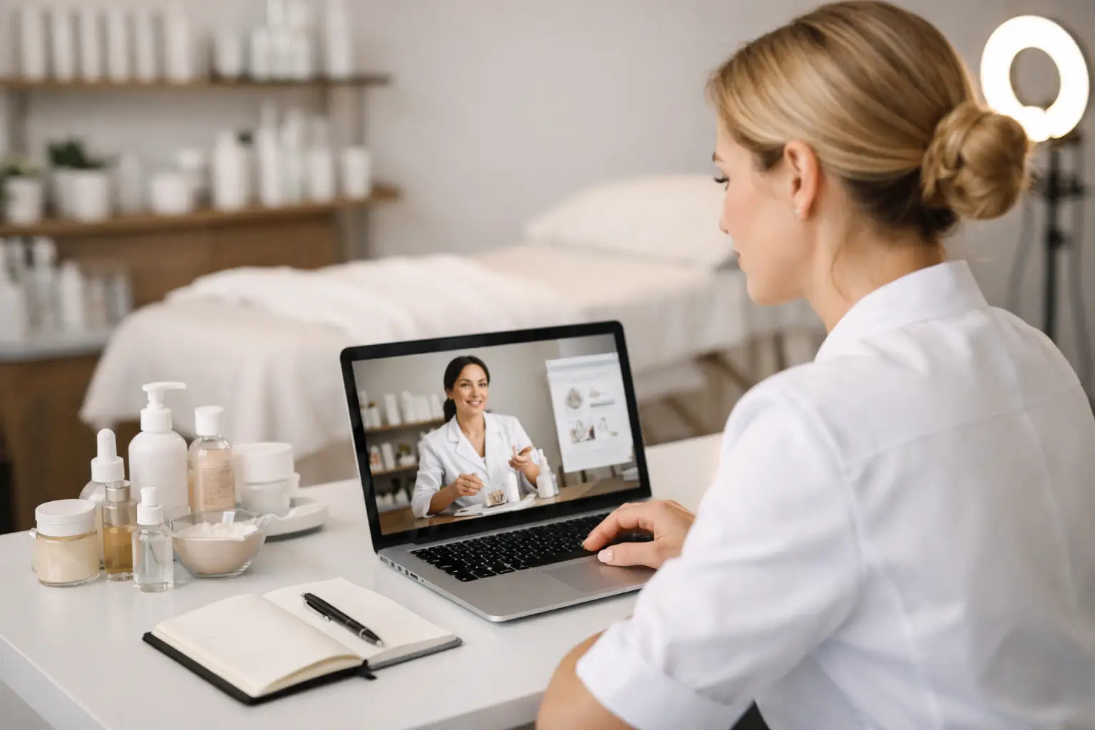 Webinare für Kosmetikerinnen richtig nutzen
