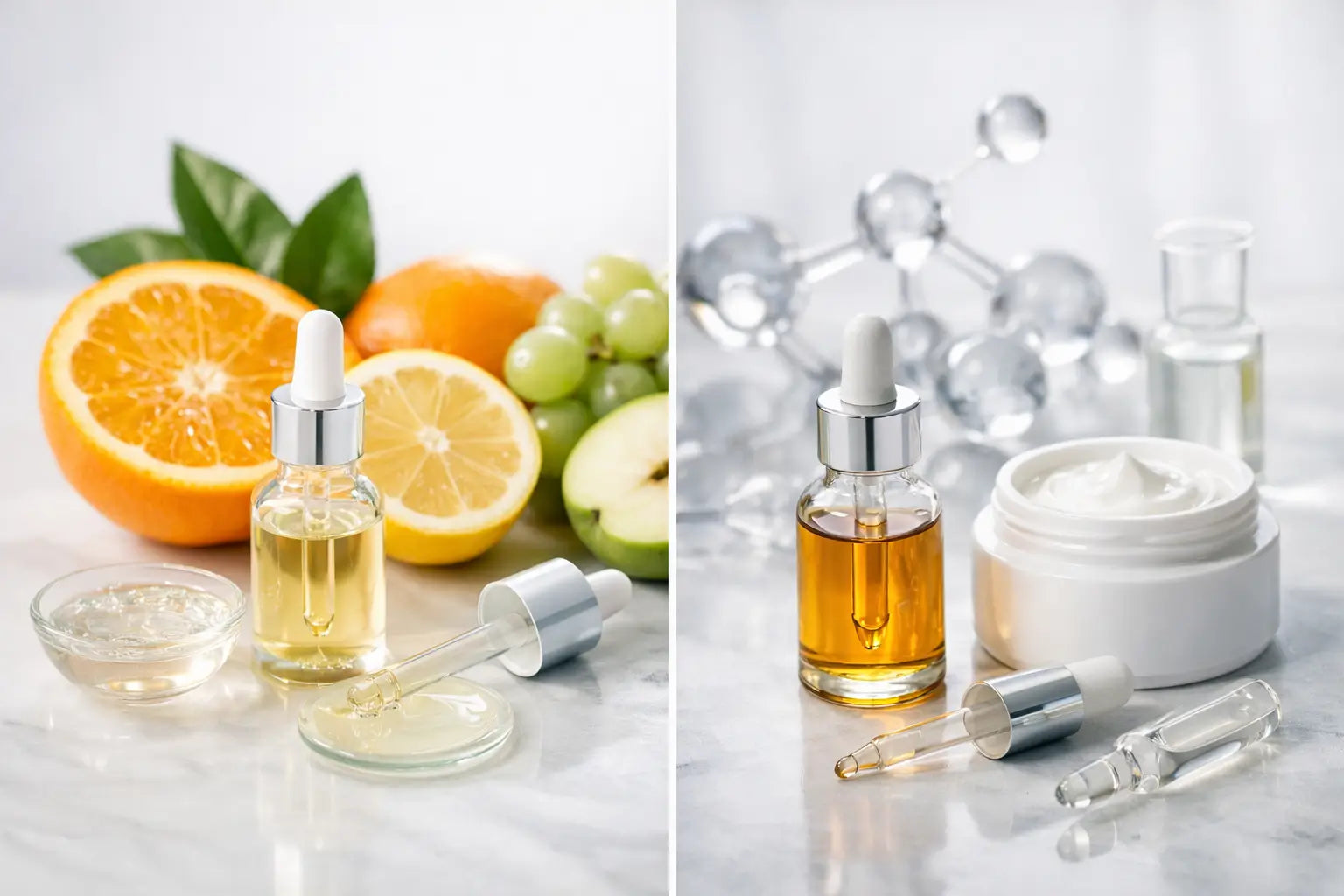 Fruchtsäure oder Retinol Behandlung?